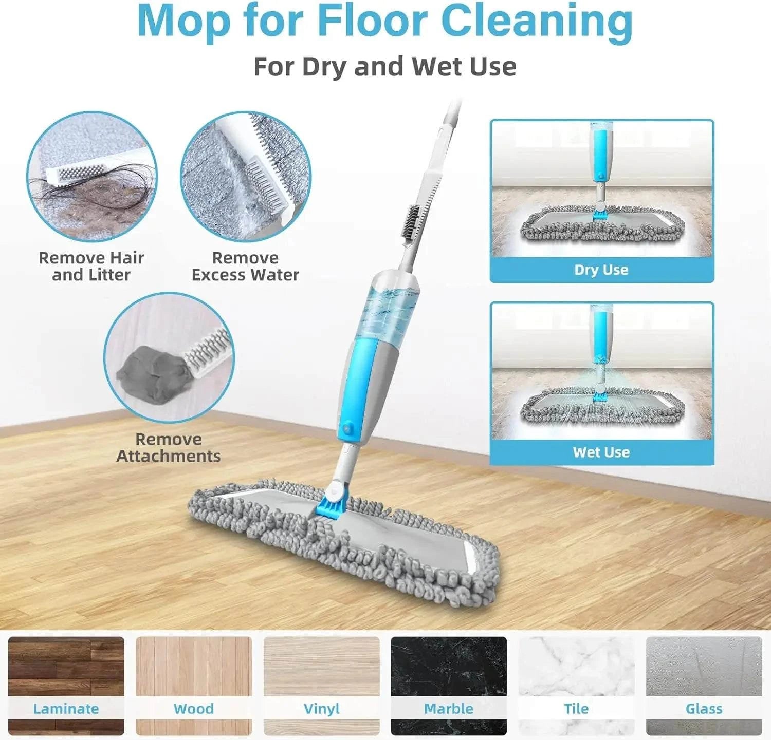 Water Spray Floor Mop